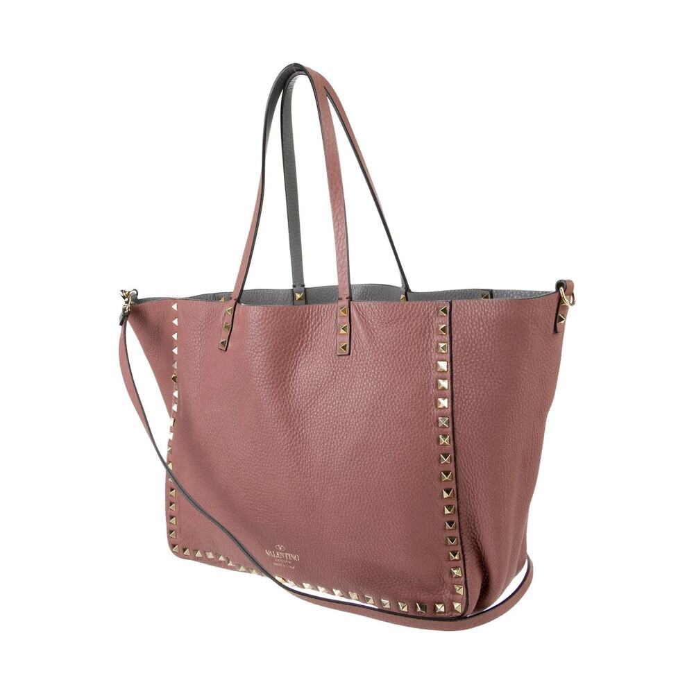 Valentino large Rockstud trapeze tote - reversible pink and grey! - Picture 2 of 10